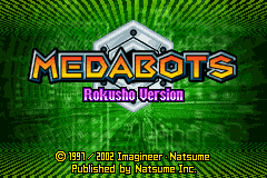 Medabots - Rokusho Version (E) Title Screen